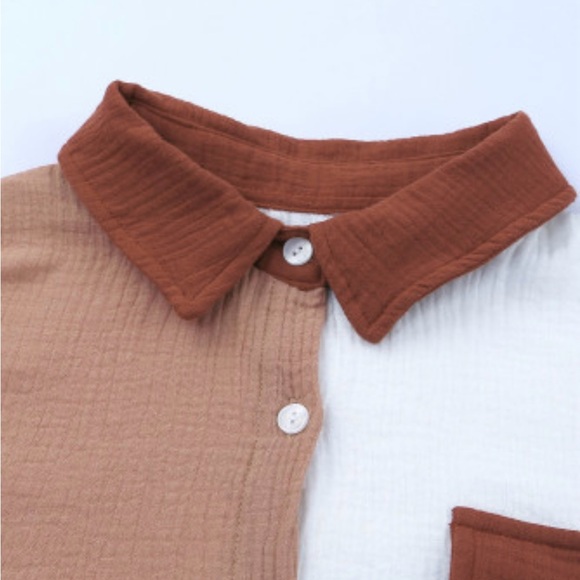 Maya color block long sleeve top - Picture 5 of 7
